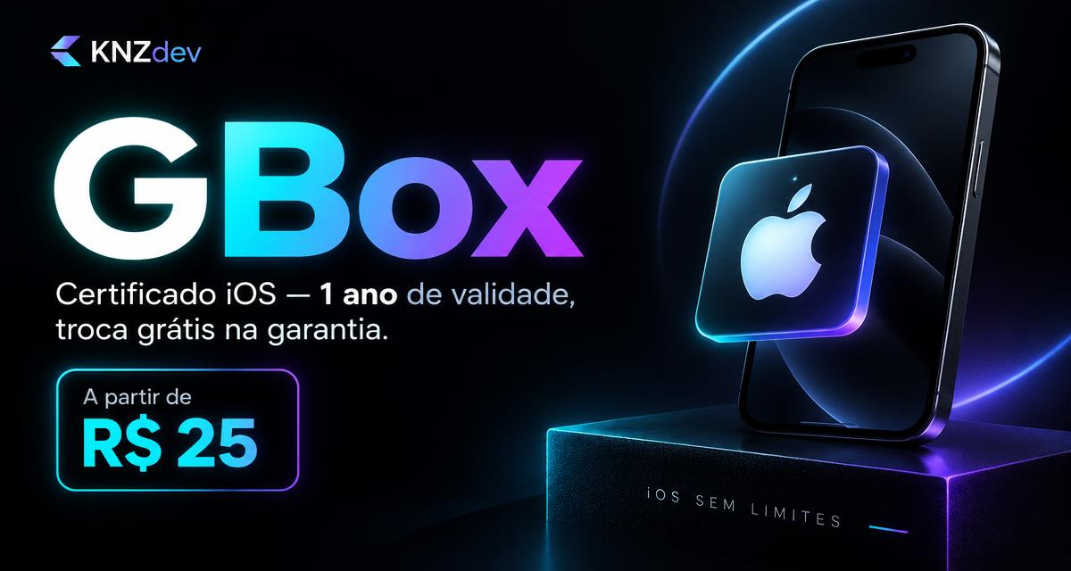 Banner do Certificado GBox iOS